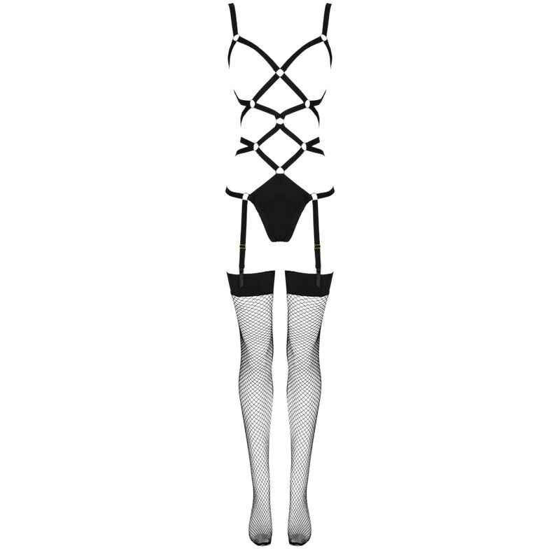 LIVCO CORSETTI FASHION - THIARA LC 20213 SET BODY + MEDIAS NEGRO S/M – Bild 8