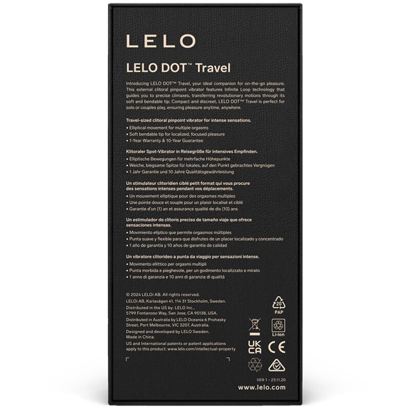 LELO - DOT TRAVEL KLITORIS-STIMULATOR ROSA – Bild 3