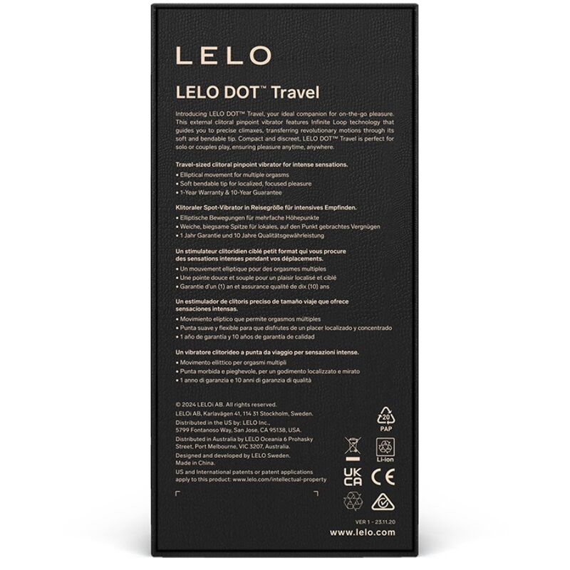 LELO - DOT TRAVEL KLITORIS-STIMULATOR LILA – Bild 4