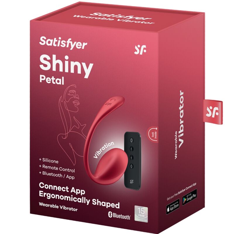 SATISFYER - SHINY PETAL G POINT FERNBEDIENUNGS STIMULATOR ROT KOSTENLOSE APP – Bild 3