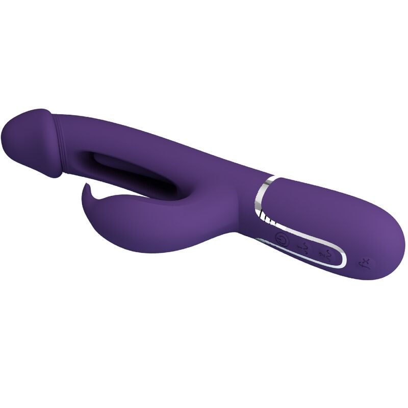 PRETTY LOVE - KAMPAS RABBIT 3 IN 1 MULTIFUNKTIONSVIBRATOR MIT ZUNGE VIOLETT – Bild 4