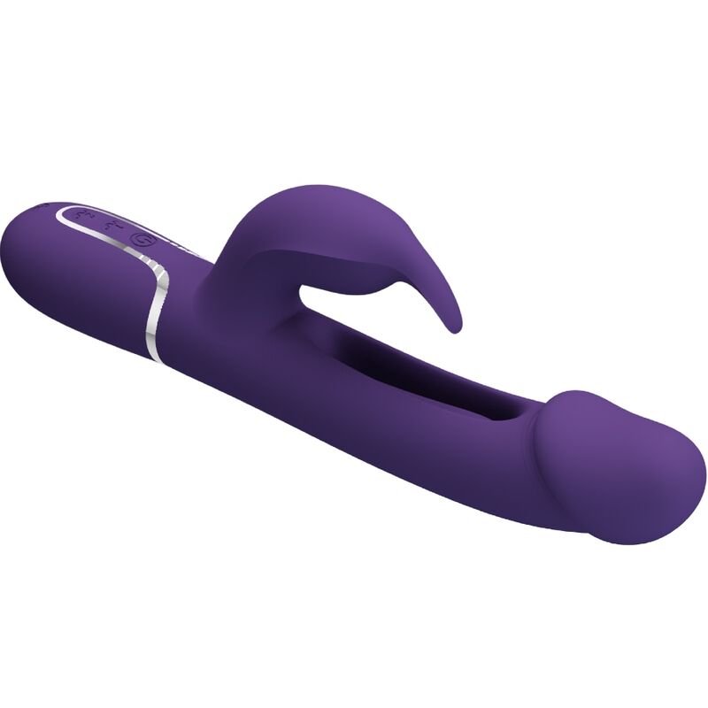 PRETTY LOVE - KAMPAS RABBIT 3 IN 1 MULTIFUNKTIONSVIBRATOR MIT ZUNGE VIOLETT – Bild 5