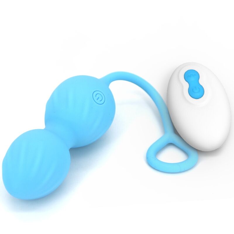 ARMONY - BLOSSOMS VAGINAL HANTEL VIBRATION FERNBEDIENUNG 10 VIBRATIONEN BLAU – Bild 3