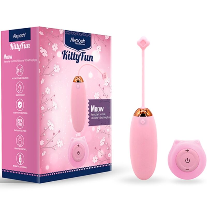 ARMONY - KITTY FUN EGG VIBRATOR FERNBEDIENUNG 10 VIBRATIONEN ROSA – Bild 4