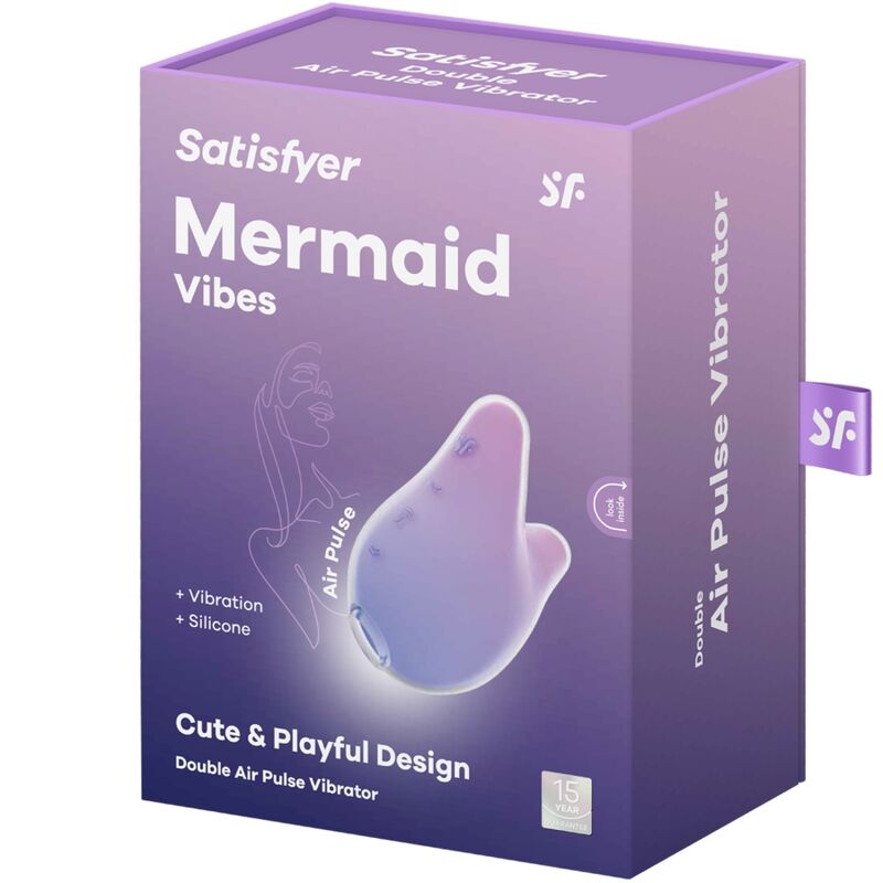 SATISFYER - MERMAID VIBES STIMULATOR & VIBRATOR VIOLETT UND ROSA – Bild 5