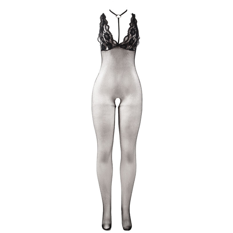 SUBBLIME - 951993 SCHWARZ TRANSPARENTER NETZ-BODYSTOCKING MIT SCHRITTFREIEM UNTERTEIL EINE GRÖSSE – Bild 4