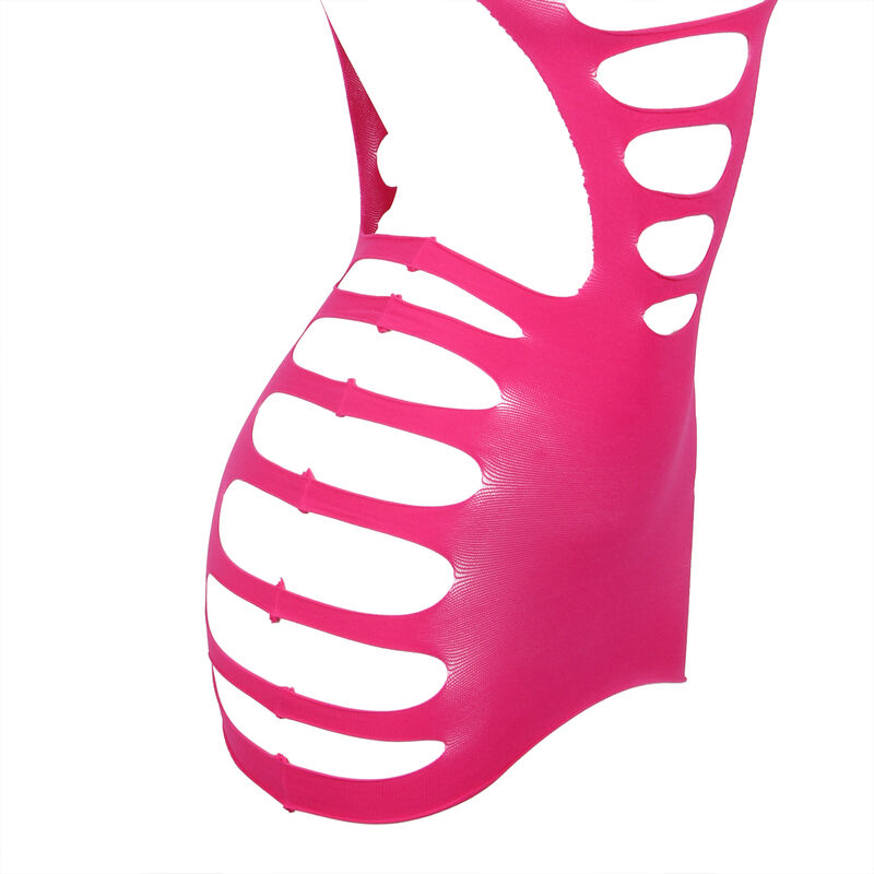 SUBBLIME - 952273 LANGRMELIGER ELASTISCHER NETZ-KLEID ROSA EINE GRÖSSE – Bild 6
