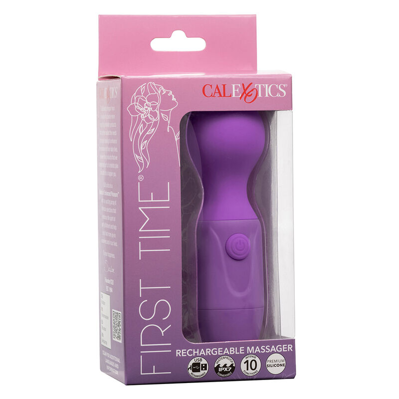 CALEXOTICS - FIRST TIME WIEDERAUFLADBARES MASSAGERÄT 10 VIBRATIONEN LILA – Bild 4