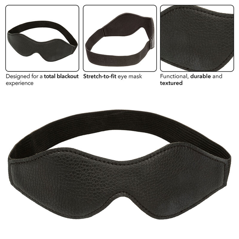 CALEXOTICS - NOCTURNAL AUGENMASKE PVC LEDER SCHWARZ – Bild 3
