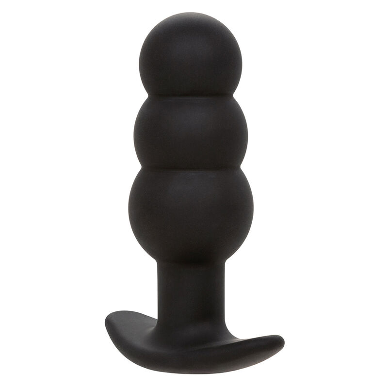 CALEXOTICS - ROCK BOTTOM ANAL PLUG MIT PERLEN 10 VIBRATIONEN SILIKON SCHWARZ – Bild 9