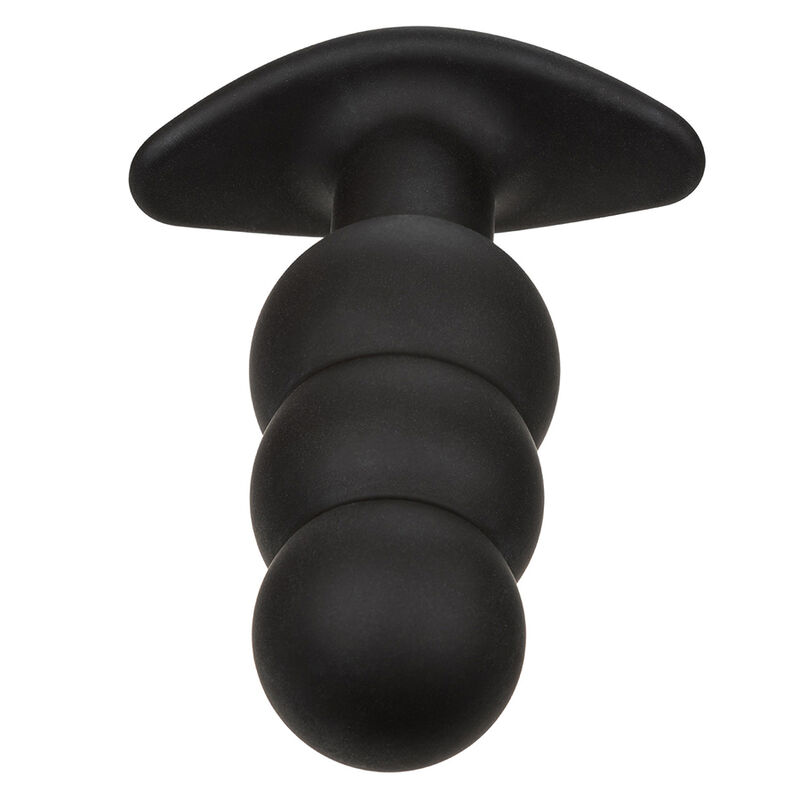 CALEXOTICS - ROCK BOTTOM ANAL PLUG MIT PERLEN 10 VIBRATIONEN SILIKON SCHWARZ – Bild 6