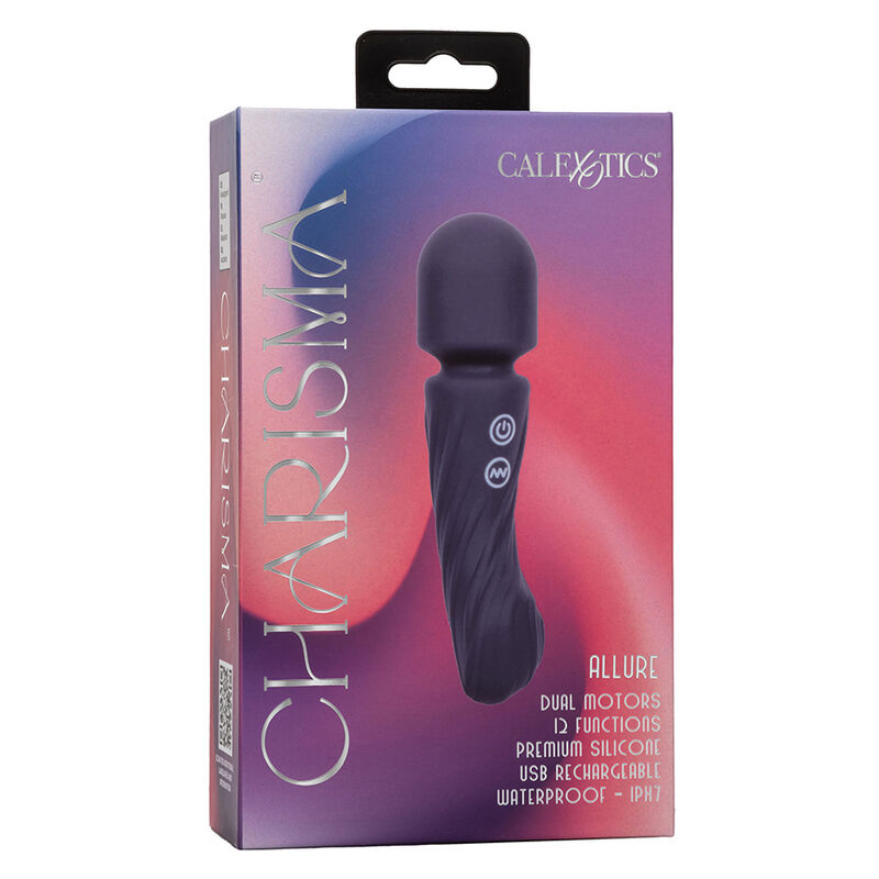 CALEXOTICS - CHARISMA ALLURE MASSAGER DOPPELMOTOR 12 FUNKTIONEN 17,25 CM X 4,5 CM LILA – Bild 3