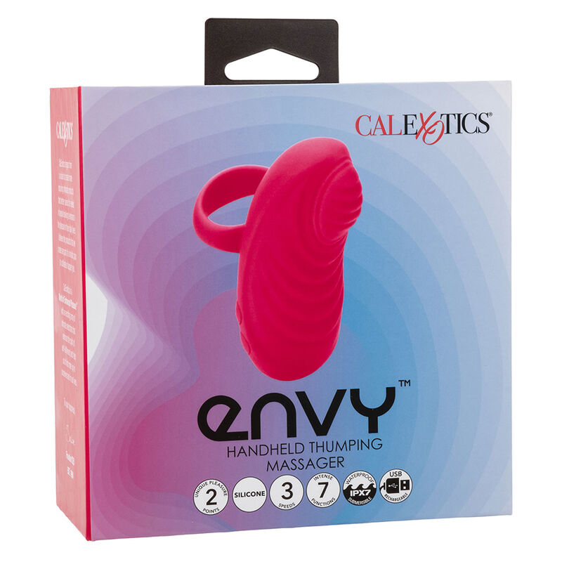 CALEXOTICS - ENVY HANDMASSAGER MIT ROLLBALL, 7 VIBRATIONEN, ROSA – Bild 7