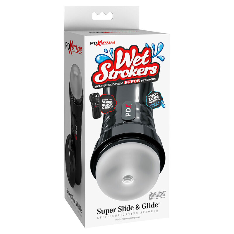 PDX EXTREME - SLIDE & GLIDE SELBSTSCHMIERENDER MASTURBATOR KLAR – Bild 3