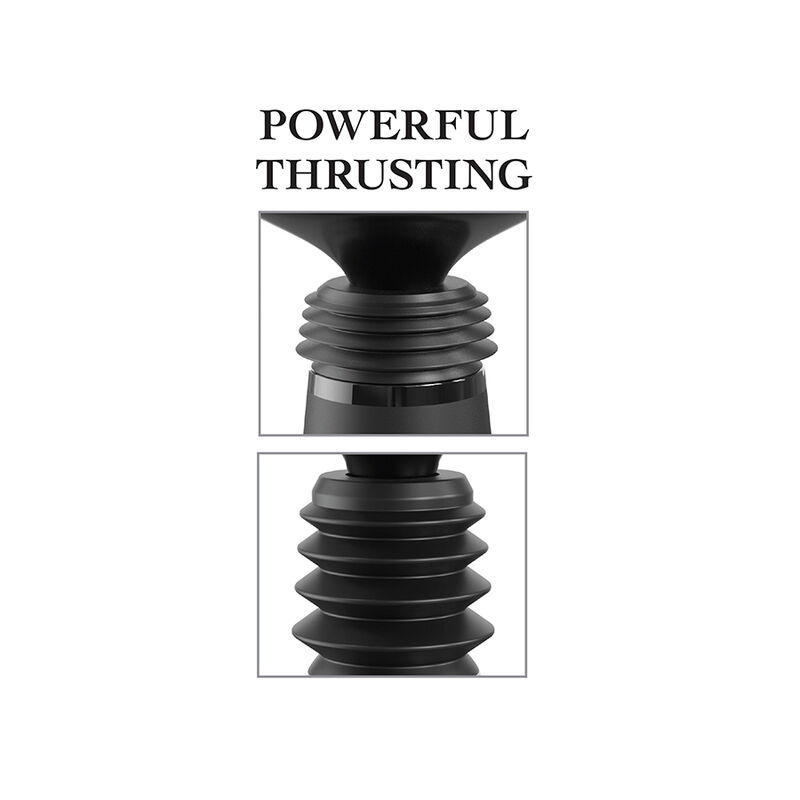 FETISH FANTASY SERIES - BODY DOCK THRUSTER DILDOKLEMME MIT 7 PUSH-MODI SCHWARZ – Bild 5