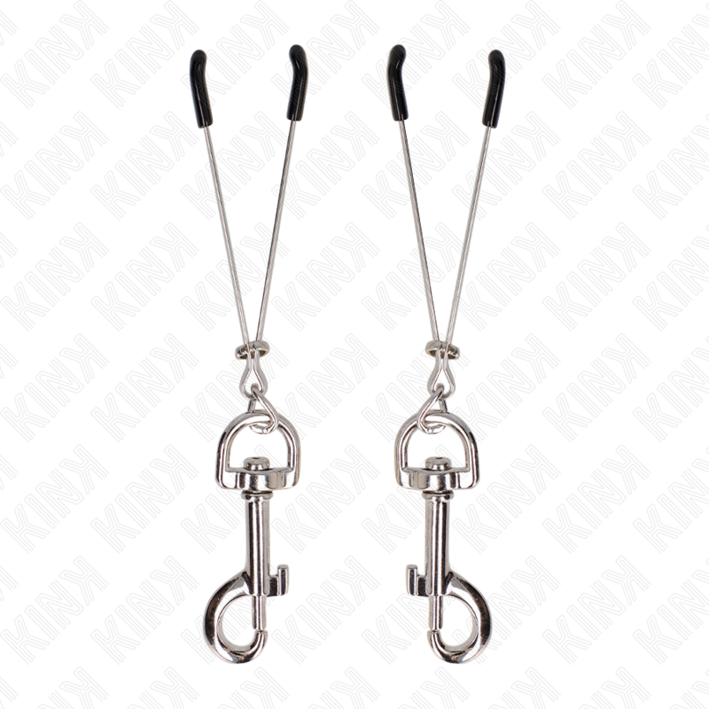KINK - PINZAS PARA PEZONES FINA CON GANCHO PLATEADO 7 CM – Bild 5