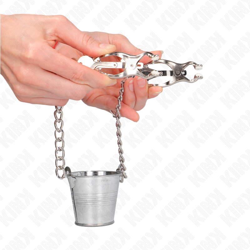 KINK - NIPPELKLEMMEN MIT EIMER SILBER – Bild 3