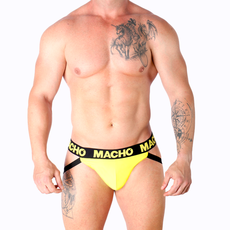 MACHO - MX25A JOCK AMARILLO LYCRA S – Bild 4
