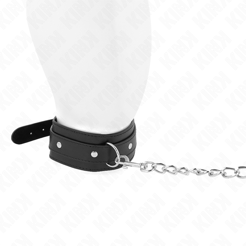 KINK - HALSKETTE MIT LEINE 65 CM 1 RING VERSTELLBAR 38-49 CM X 5 CM – Bild 3