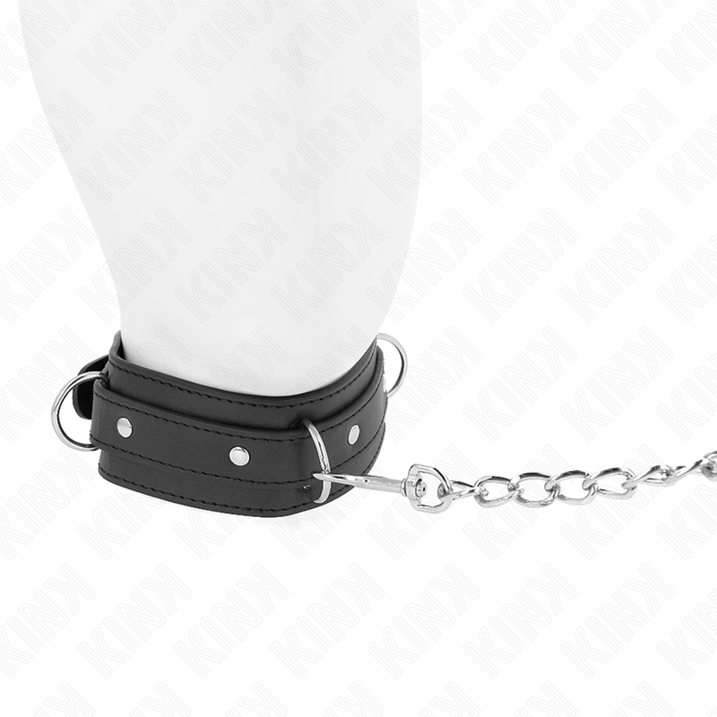 KINK - HALSKETTE MIT LEINE 65 CM 3 RING MODELL 1 VERSTELLBAR 38-49 CM X 5 CM – Bild 3