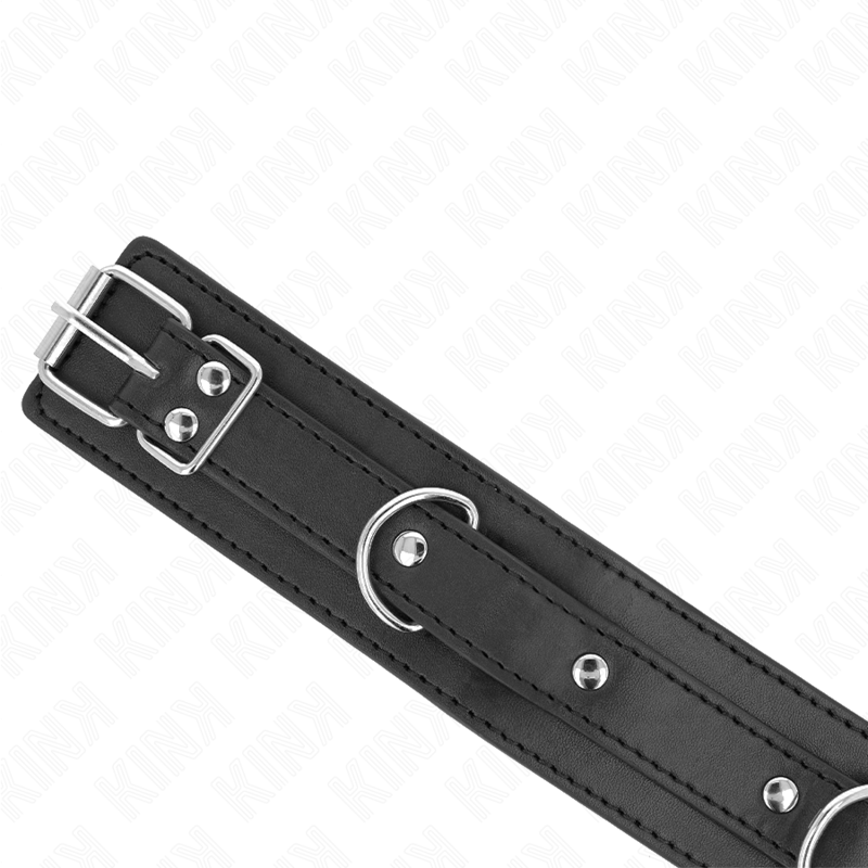 KINK - HALSKETTE MIT LEINE 65 CM 3 RING MODELL 1 VERSTELLBAR 38-49 CM X 5 CM – Bild 4