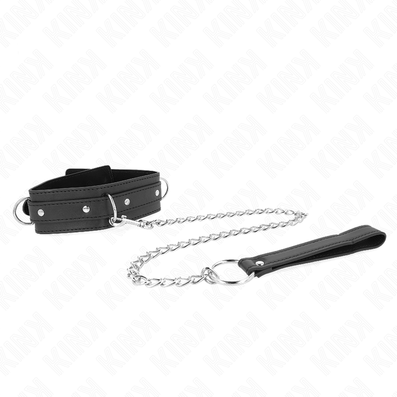 KINK - HALSKETTE MIT LEINE 65 CM 3 RING MODELL 1 VERSTELLBAR 38-49 CM X 5 CM – Bild 5