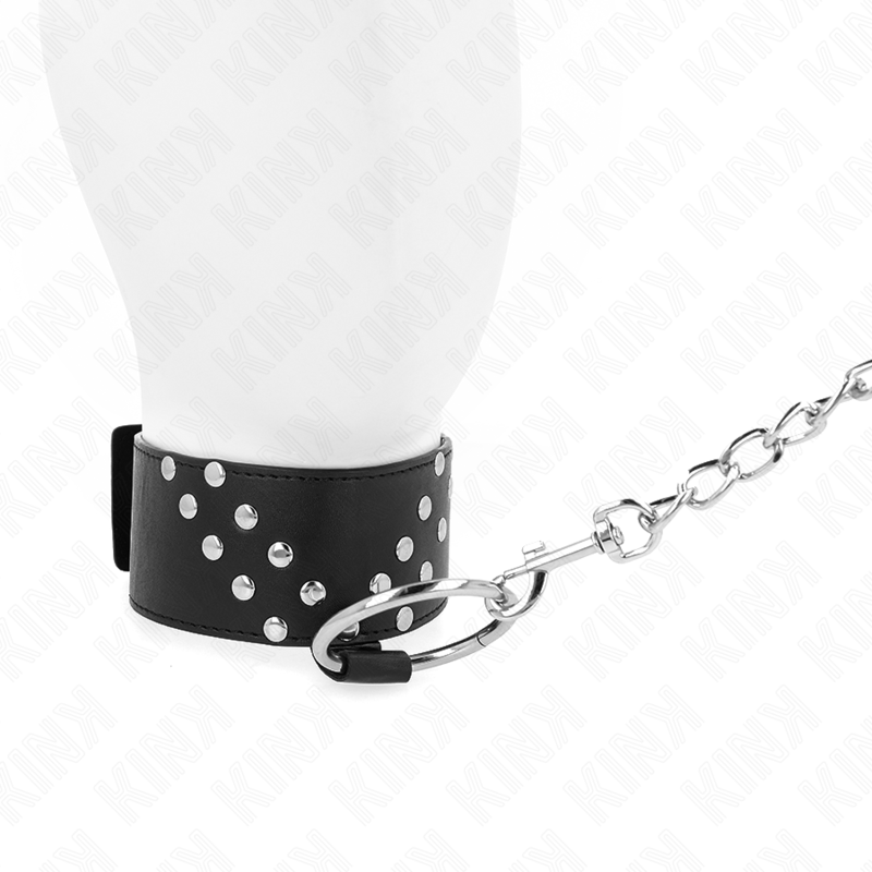 KINK - HALSKETTE MIT GÜRTEL 65 CM MIT V-NIETE VERSTELLBAR 36-43 CM X 5 CM – Bild 3