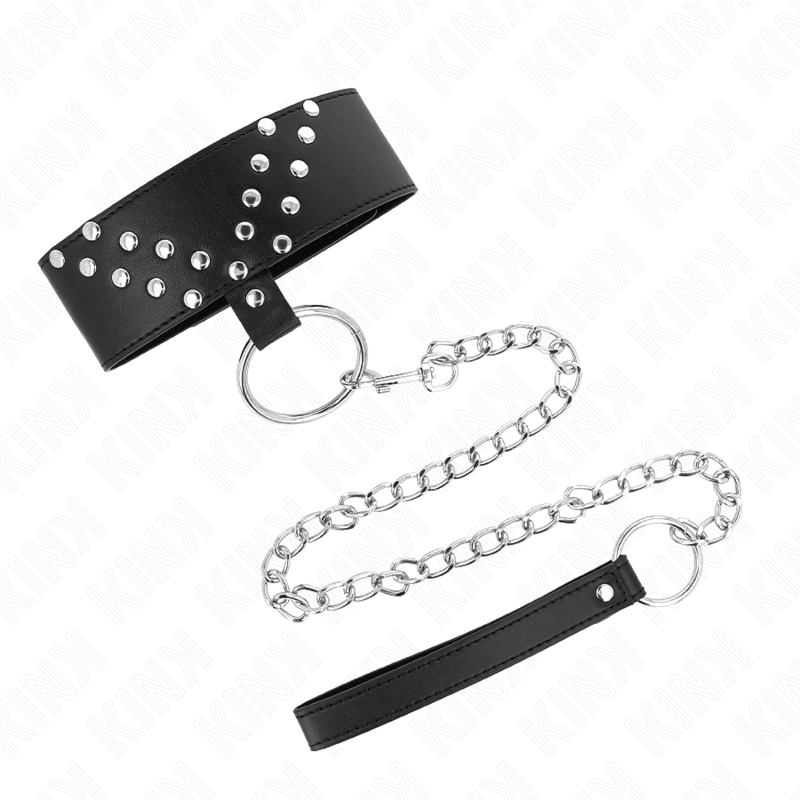 KINK - HALSKETTE MIT GÜRTEL 65 CM MIT V-NIETE VERSTELLBAR 36-43 CM X 5 CM – Bild 4
