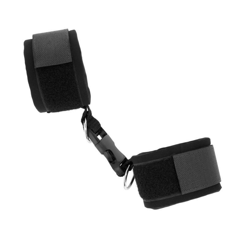 KINK - NEOPREN HANDGELENKFESSELN MIT KLETTVERSCHLUSS SCHWARZ VERSTELLBAR 22-34 CM – Bild 4