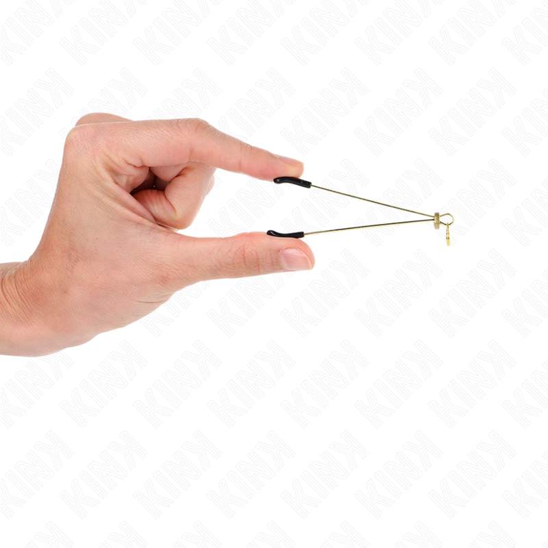 KINK - PINZAS PARA PEZONES FINA DORADO 7 CM – Bild 3