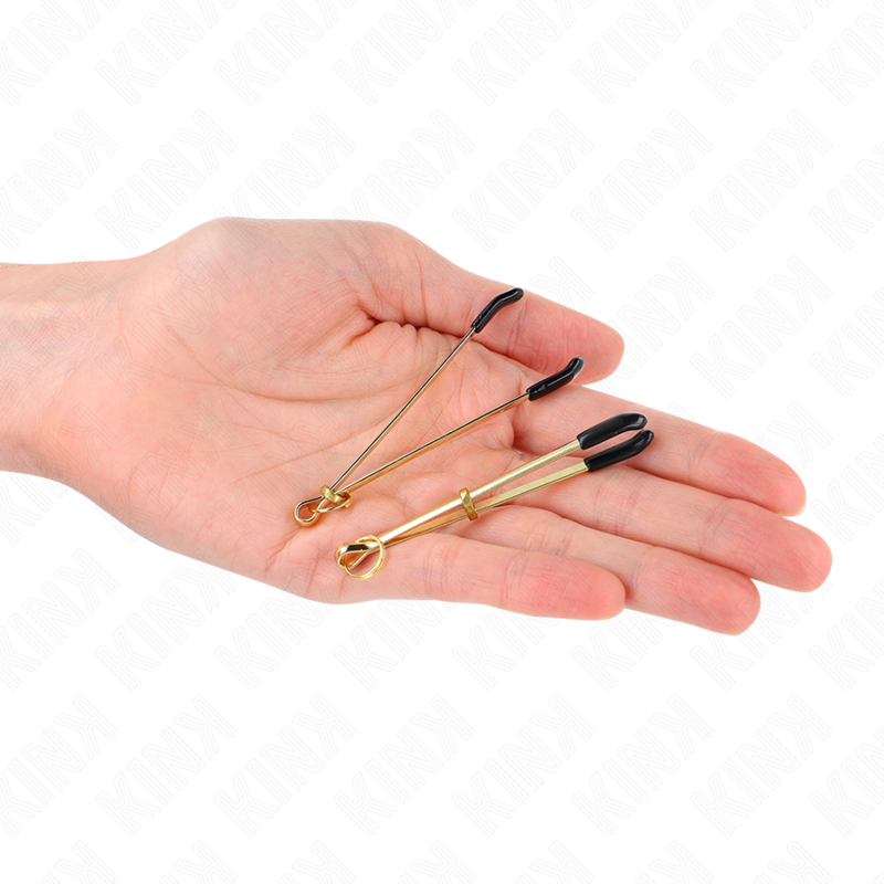 KINK - PINZAS PARA PEZONES FINA DORADO 7 CM – Bild 4