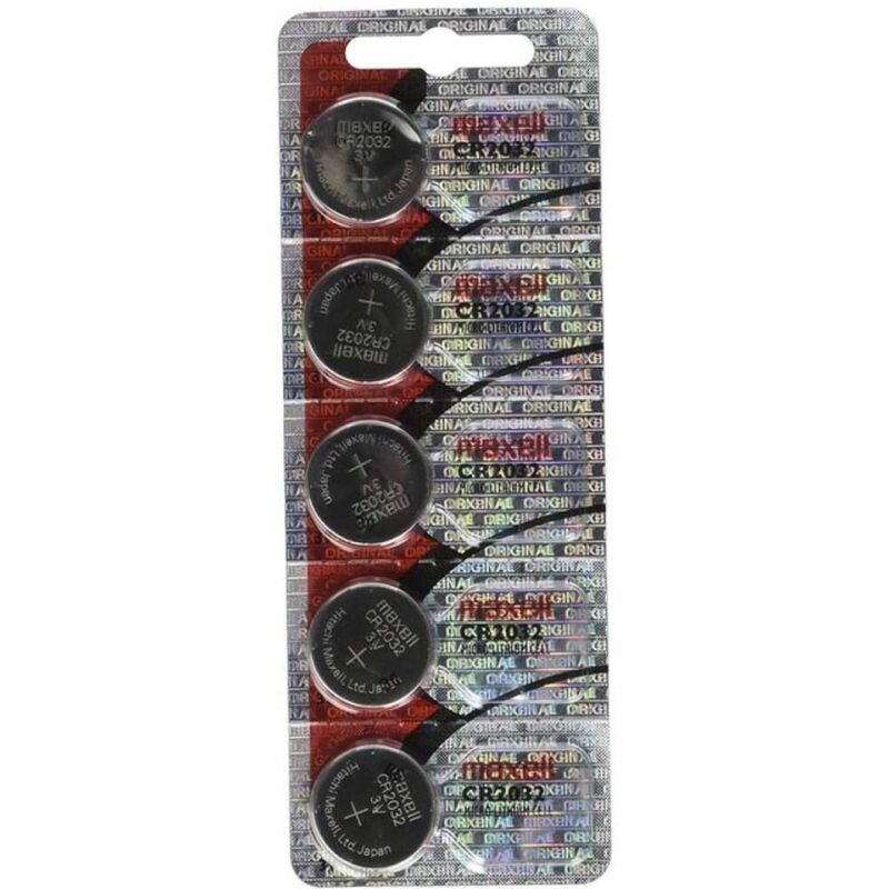 MAXELL - PILA BOTÓN LITIO CR2032 3V - BLISTER 5 UNIDADES