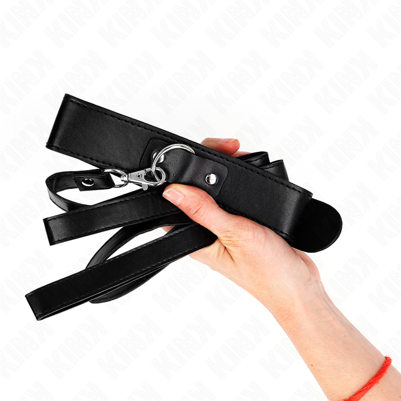 KINK - HALSKETTE MIT GÜRTEL 116 CM SCHWARZ GURT VERSTELLBAR 32-50 CM X 8 CM – Bild 5