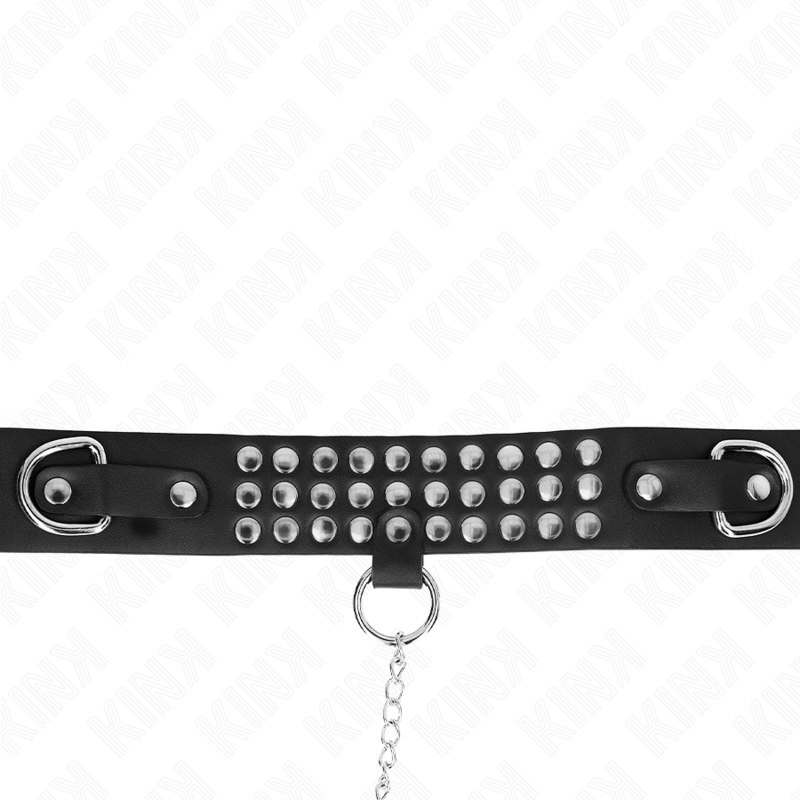 KINK - HALSKETTE MIT BAND 65 CM GLÄNZEND VERSTELLBAR 37-42 CM X 5,3 CM – Bild 4