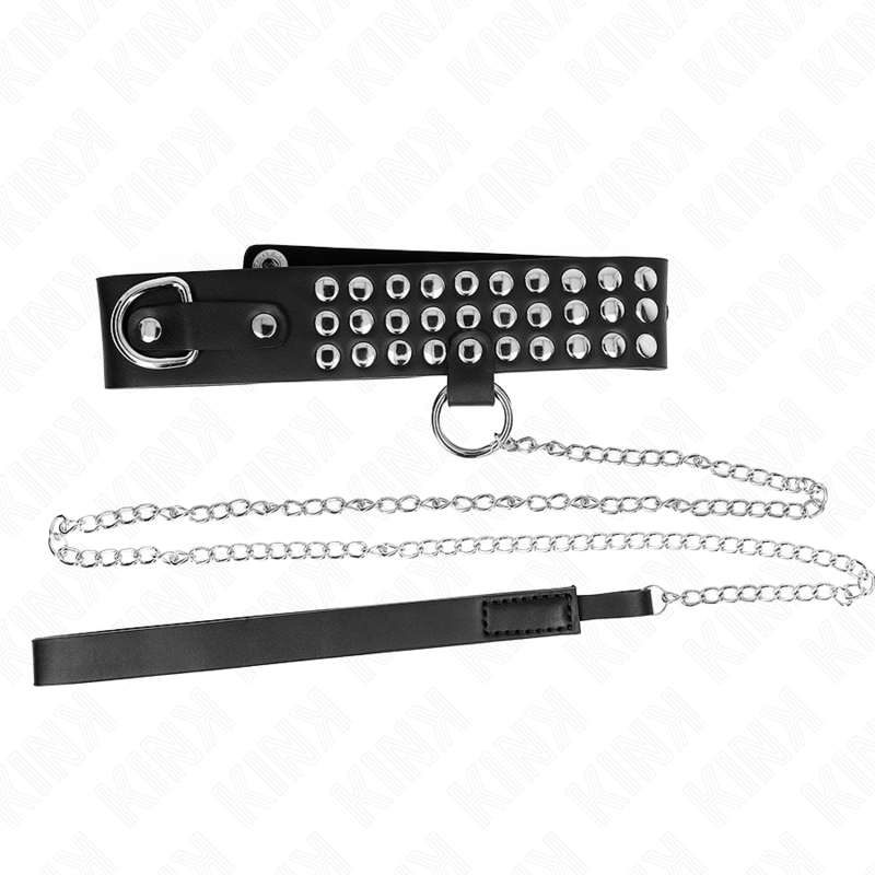 KINK - HALSKETTE MIT BAND 65 CM GLÄNZEND VERSTELLBAR 37-42 CM X 5,3 CM – Bild 3