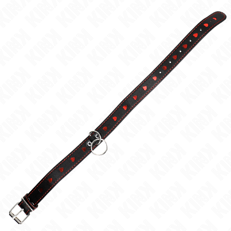KINK - HALSKETTE MIT BAND 65 CM HERZDETAILS 52,5 X 2,5 CM – Bild 4