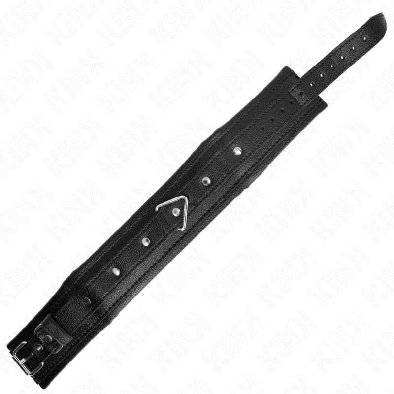 KINK - HALSKETTE MIT SCHWAMMKUNSTLEDERBAND MODELL 1 VERSTELLBAR 37-54 CM X 3 CM – Bild 3