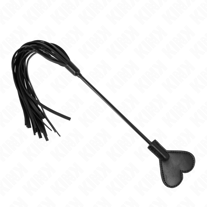 KINK - RANGE PEITSCHE MIT HERZPLATTE 35 CM – Bild 3