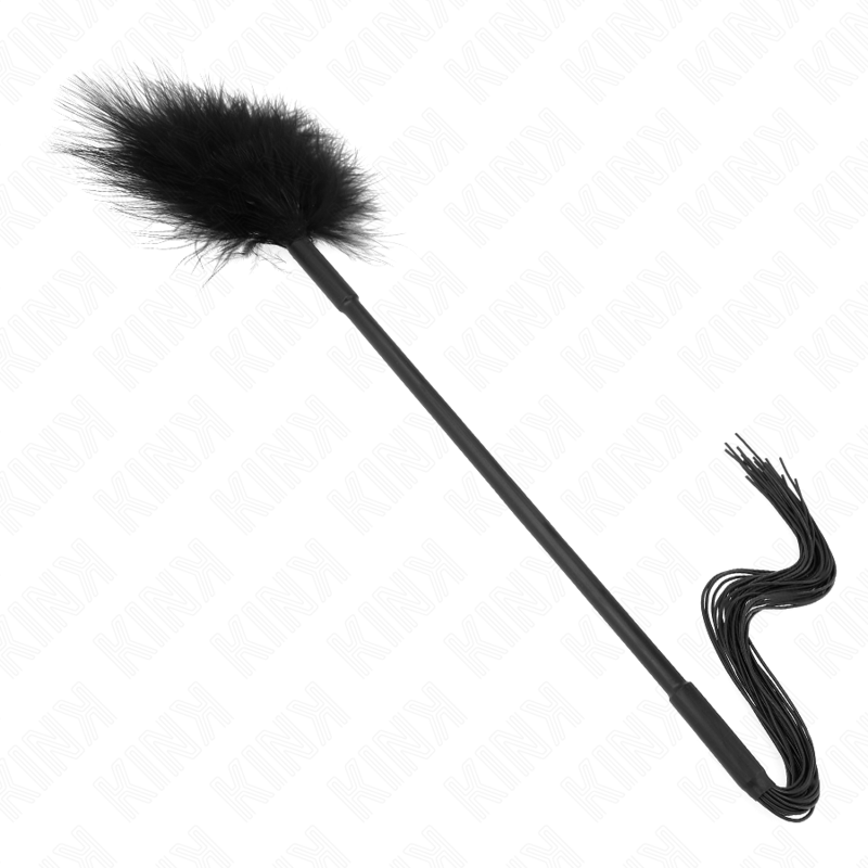 KINK - SILIKONPEITSCHE MIT FEDERN ZUM KITZELN 47 CM – Bild 3