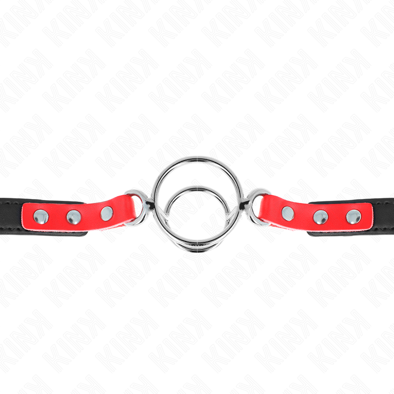 KINK - KNEBEL MIT MEHREREN O-RINGEN 4 / 4,8 CM ROT 38 X 56 CM – Bild 4