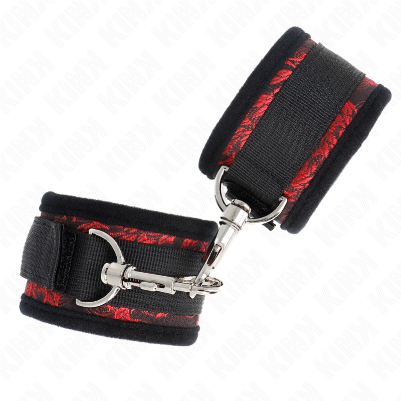 KINK - SCANDAL HANDGELENKSFESSELN ROT-SCHWARZ – Bild 3