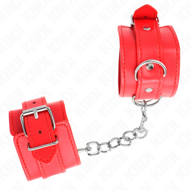 KINK - EINFACHE HANDGELENKSFESSELN ROT VERSTELLBAR 20-23 CM X 5,5 CM – Bild 3