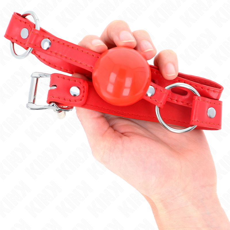 KINK - TPE-BALL 4 CM KNEBEL MIT ROJO-SCHLOSS 60 x 2 CM – Bild 4