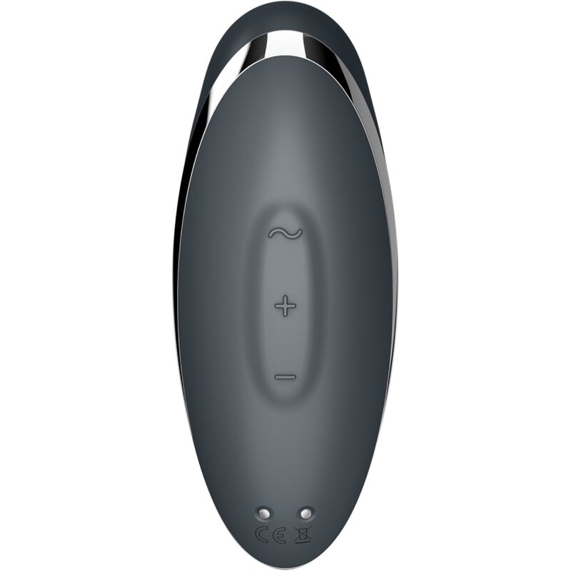 SATISFYER - TAP & CLIMAX 2 VIBRATOR & STIMULATOR GRAU – Bild 4