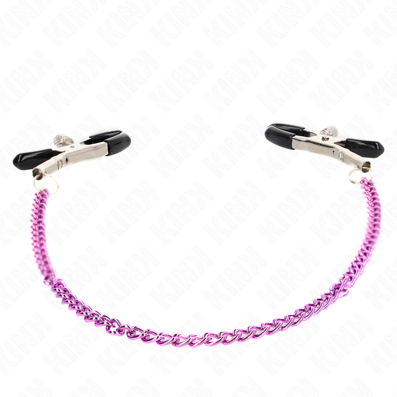 KINK - KETTE NIPPELKLEMMEN LILA 30 CM – Bild 3
