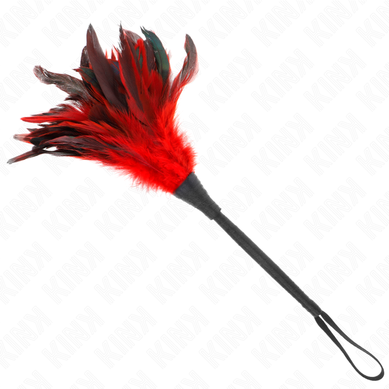 KINK - RED MAIDS HORNFORM TICKLE HÜHNERFEDERN 36 CM – Bild 3