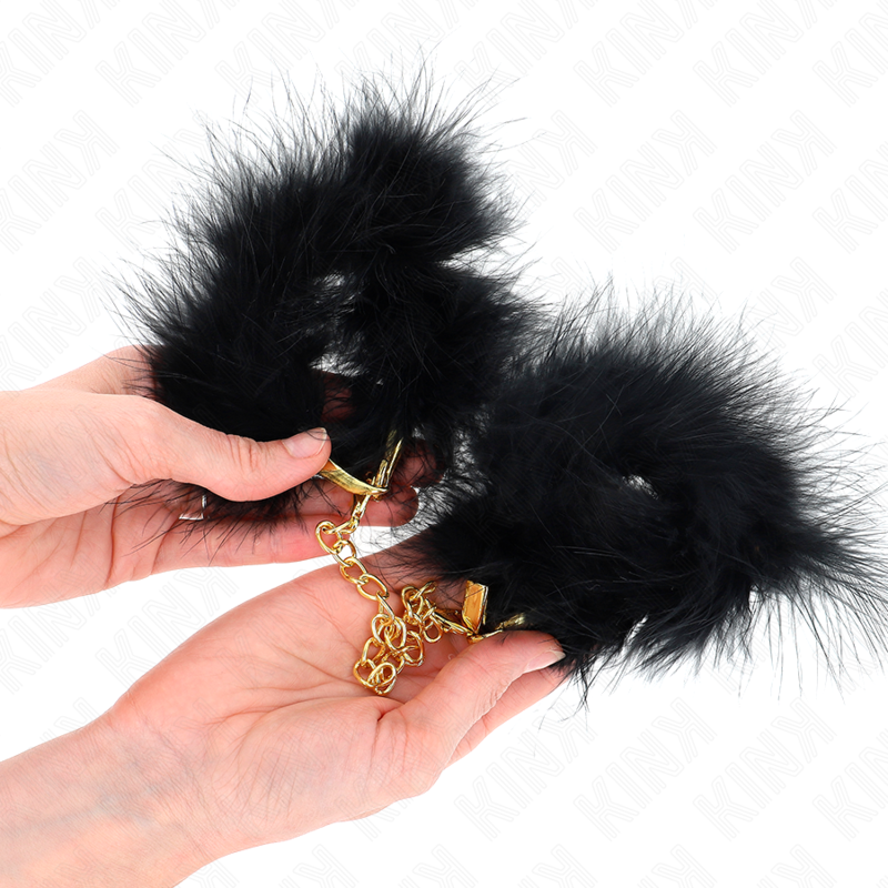 KINK - FEDERHANDMANSCHETTEN MIT GOLDKETTE MODELL 0 – Bild 3