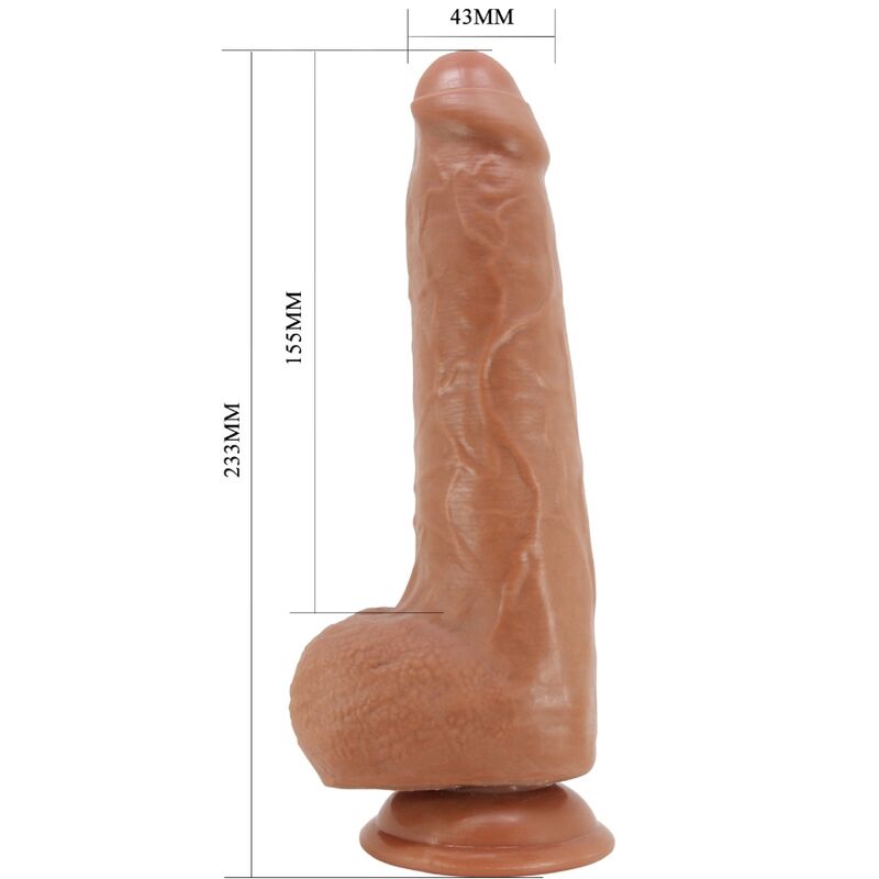 PRETTY LOVE - DRACO REALISTISCHER DILDO 23 CM MODELL 2 FLEISCH – Bild 4