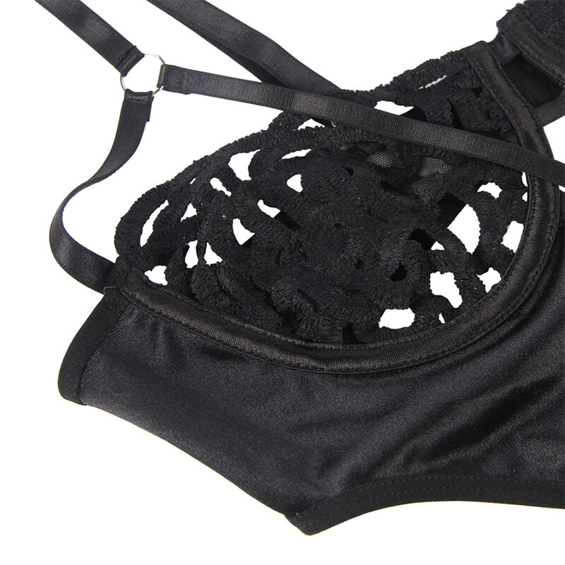 SUBBLIME - 954055 SEXY SPITZEN-BODY SCHWARZ S/M – Bild 5