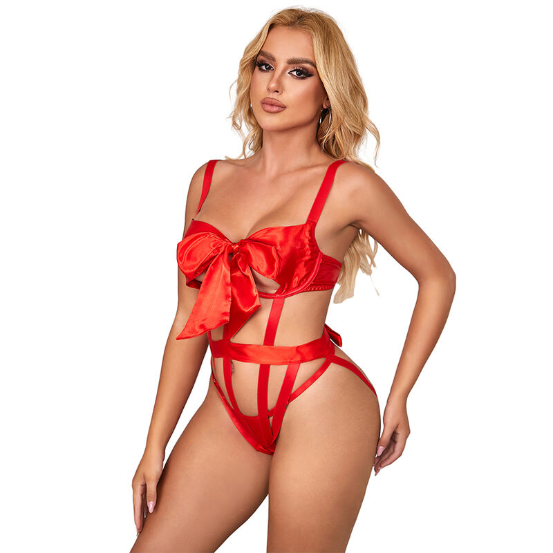 SUBBLIME - 954468 BODY SEXY CALADO CON LAZO ROJO S/M – Bild 6